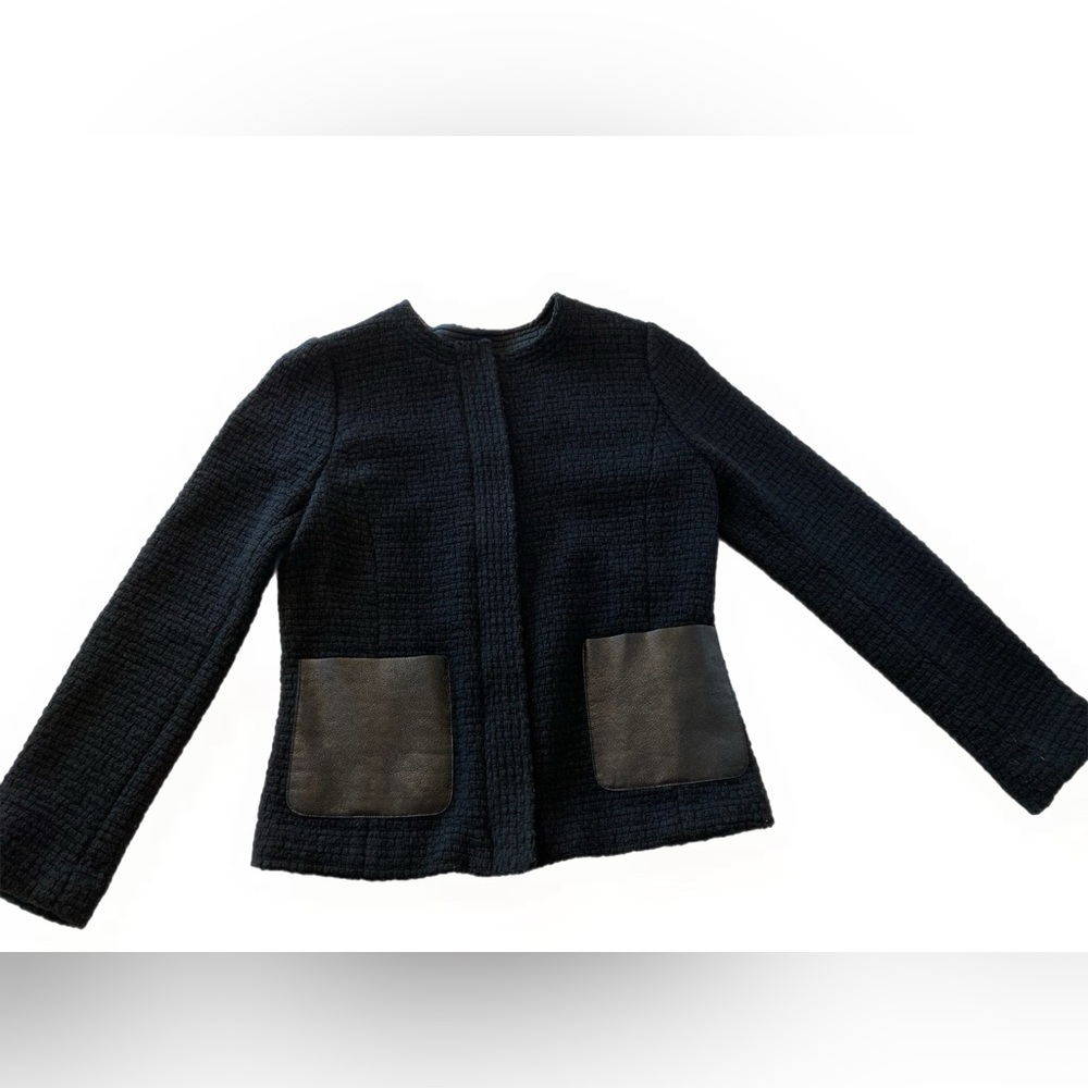 Vince Black Textured Women's Jacket size 4 - Picture 7 of 11